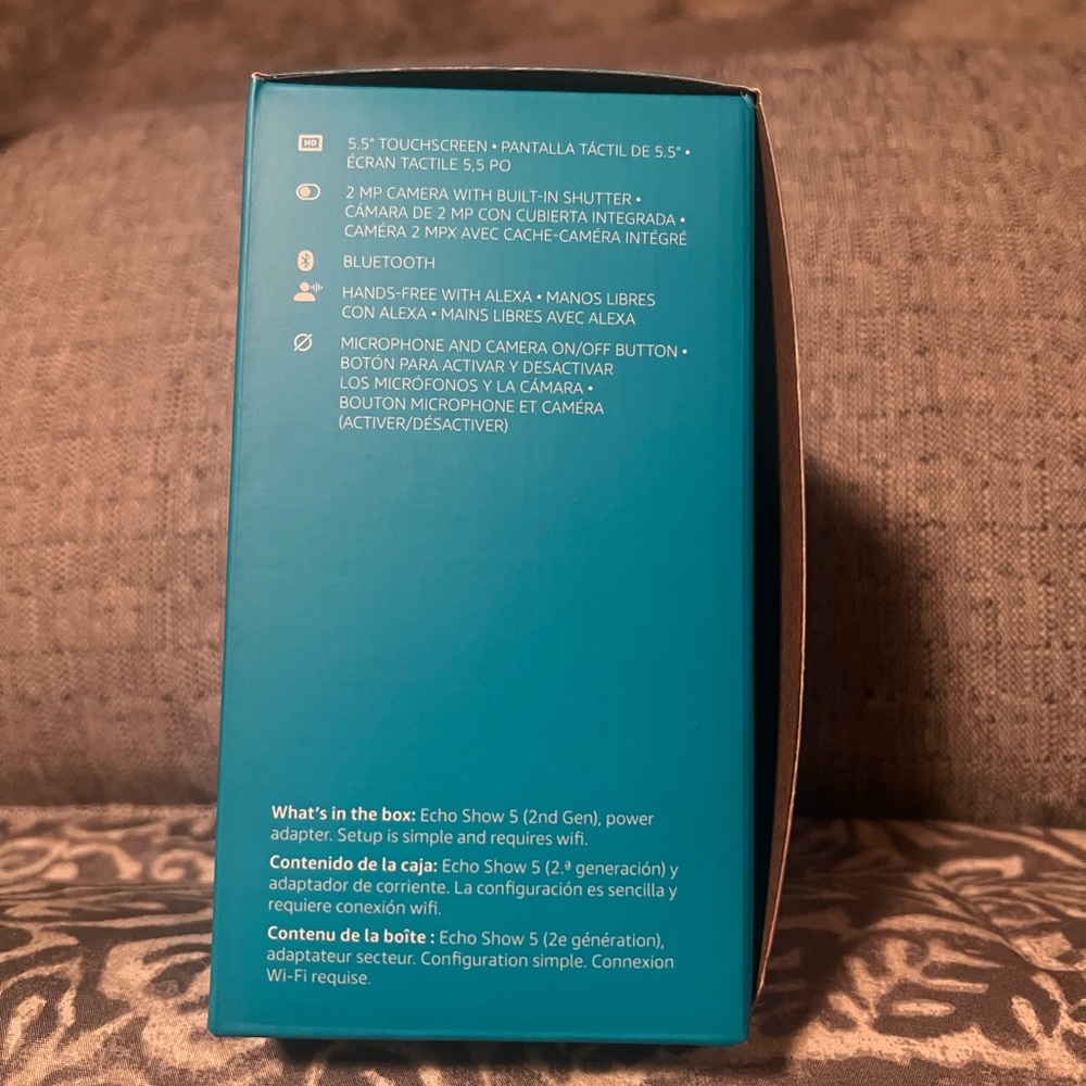 Brand new in box Echo Show 5 (2nd Generation) - Picture 3 of 8